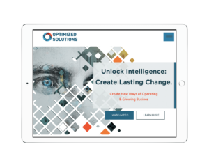 Webtage, digital web design for Optimized Solutions, Naperville, IL