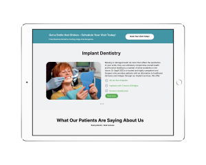 digital web design for Jax Cosmetics Dentistry_Webtage